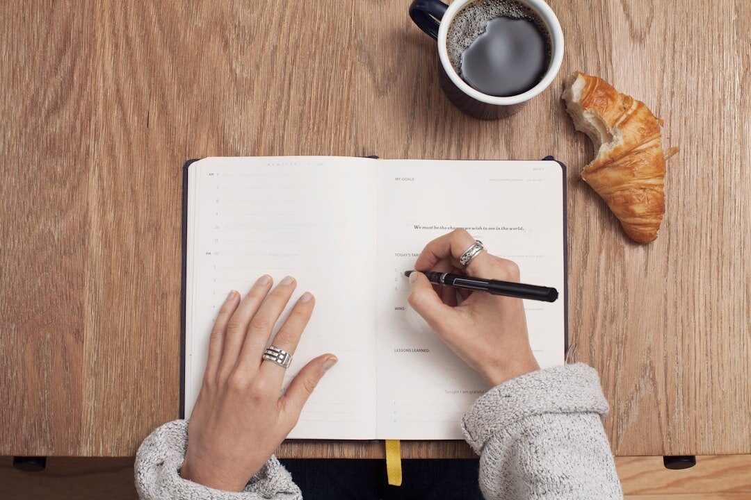 person writing screenplay