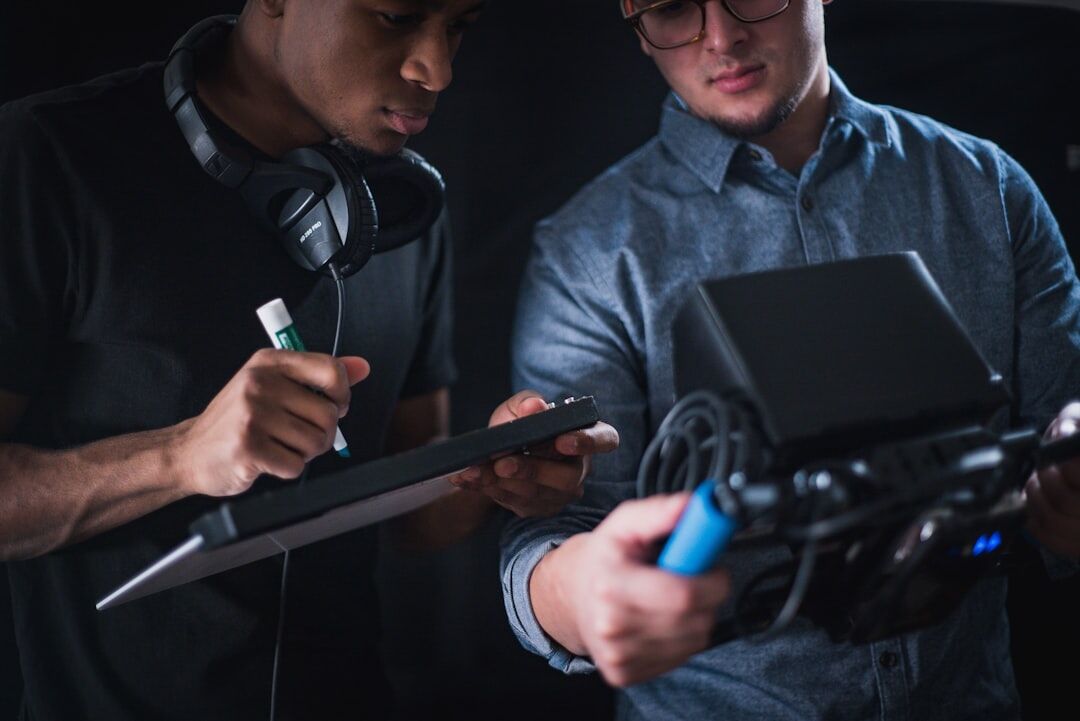 director guiding actors